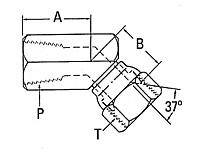 2243 Female Pipe to Female JIC Swivel Elbow